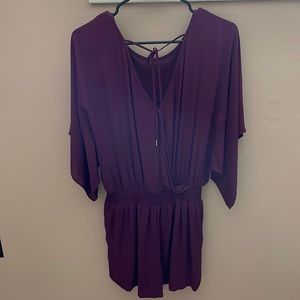 WHBM one piece. Romper/shorts. Wine color